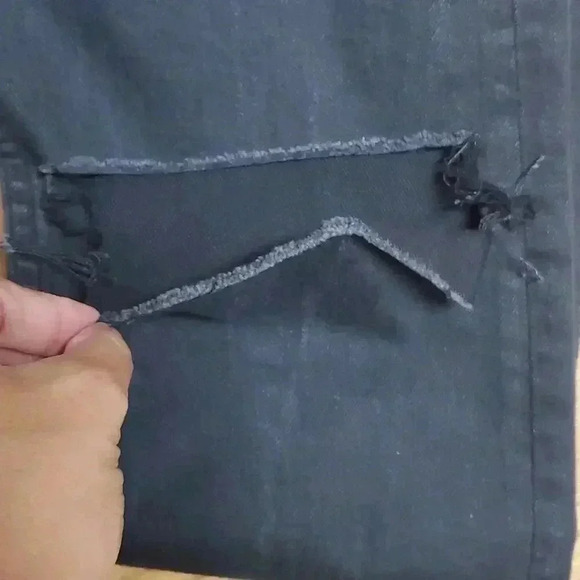 Rag & Bone Men's Standard Issue Fit 1 Slim-Skinny Knee-Rip Jeans Size 34 - Picture 10 of 12